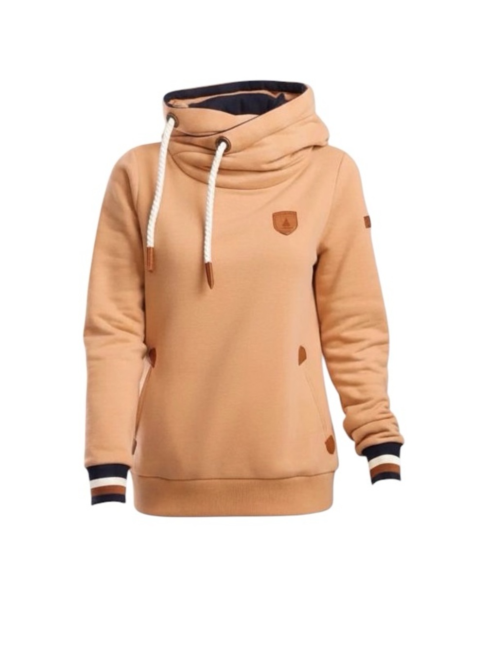 Wanakome Serita Hooded Sweatshirt Hazelnut Small